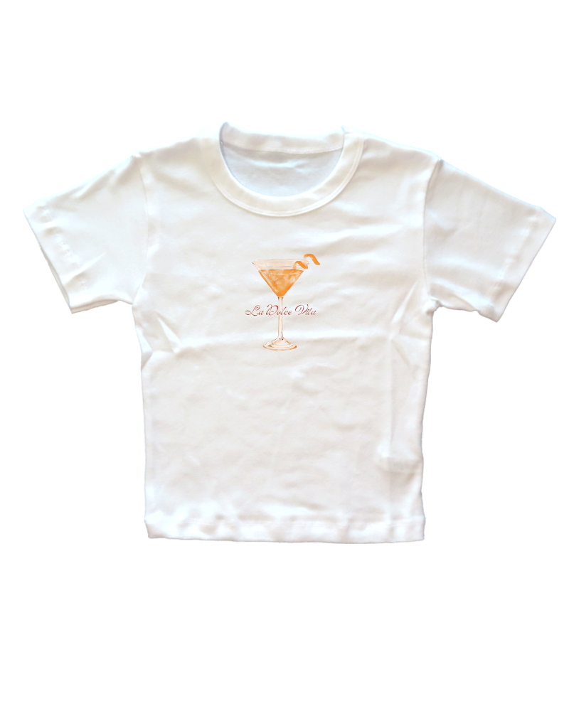 La Dolce Vita Fitted Baby Tee