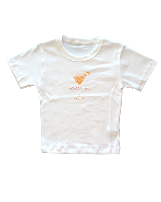 La Dolce Vita Fitted Baby Tee