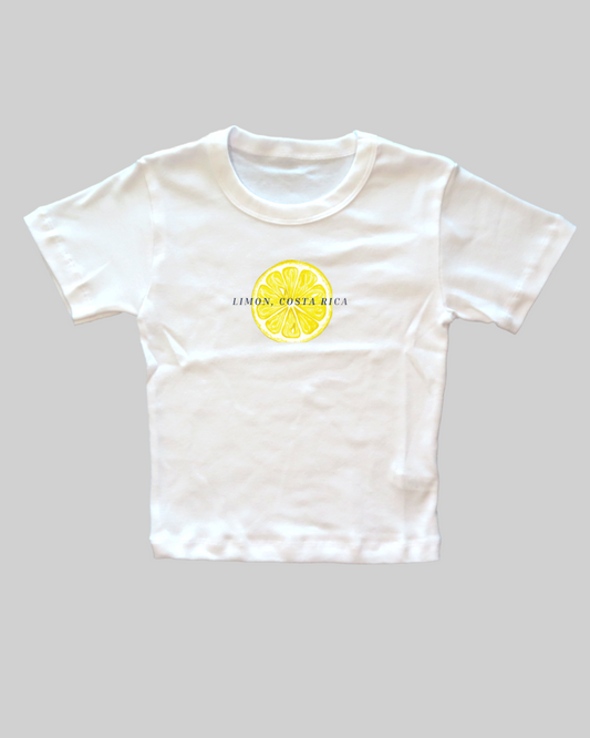 Limon, Costa Rica Fitted Baby Tee