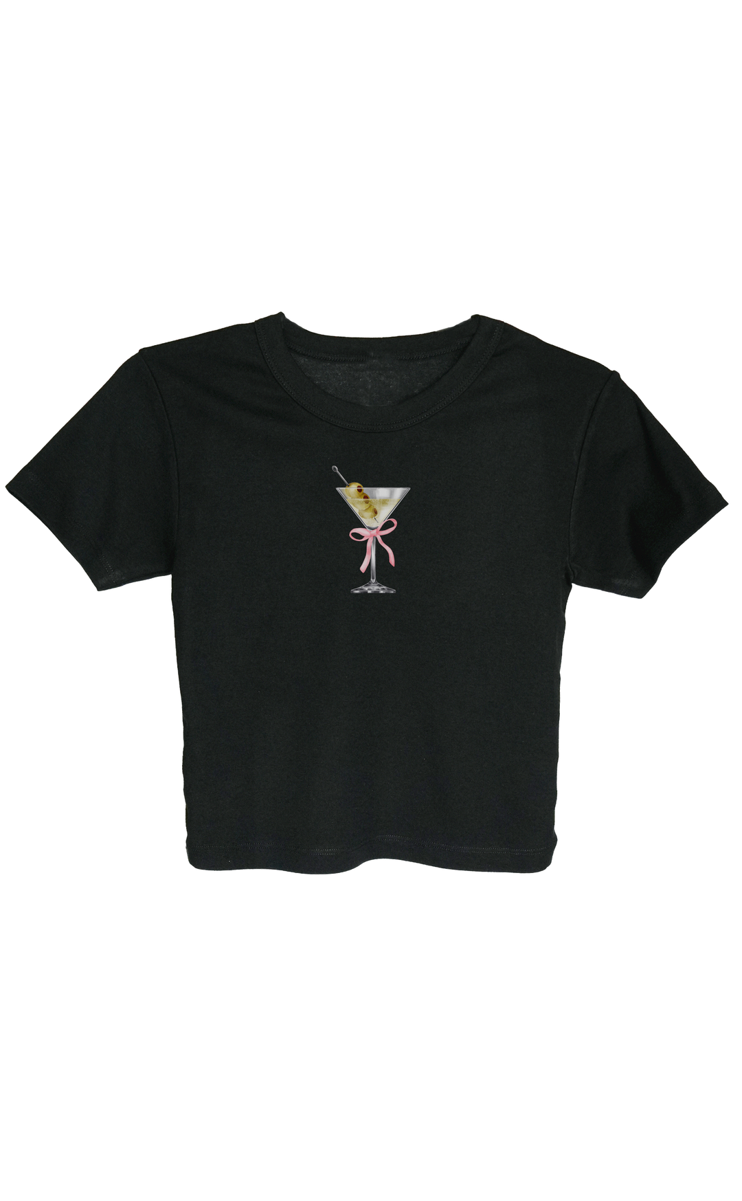 Dirty Martini with Pink Bow Baby Tee