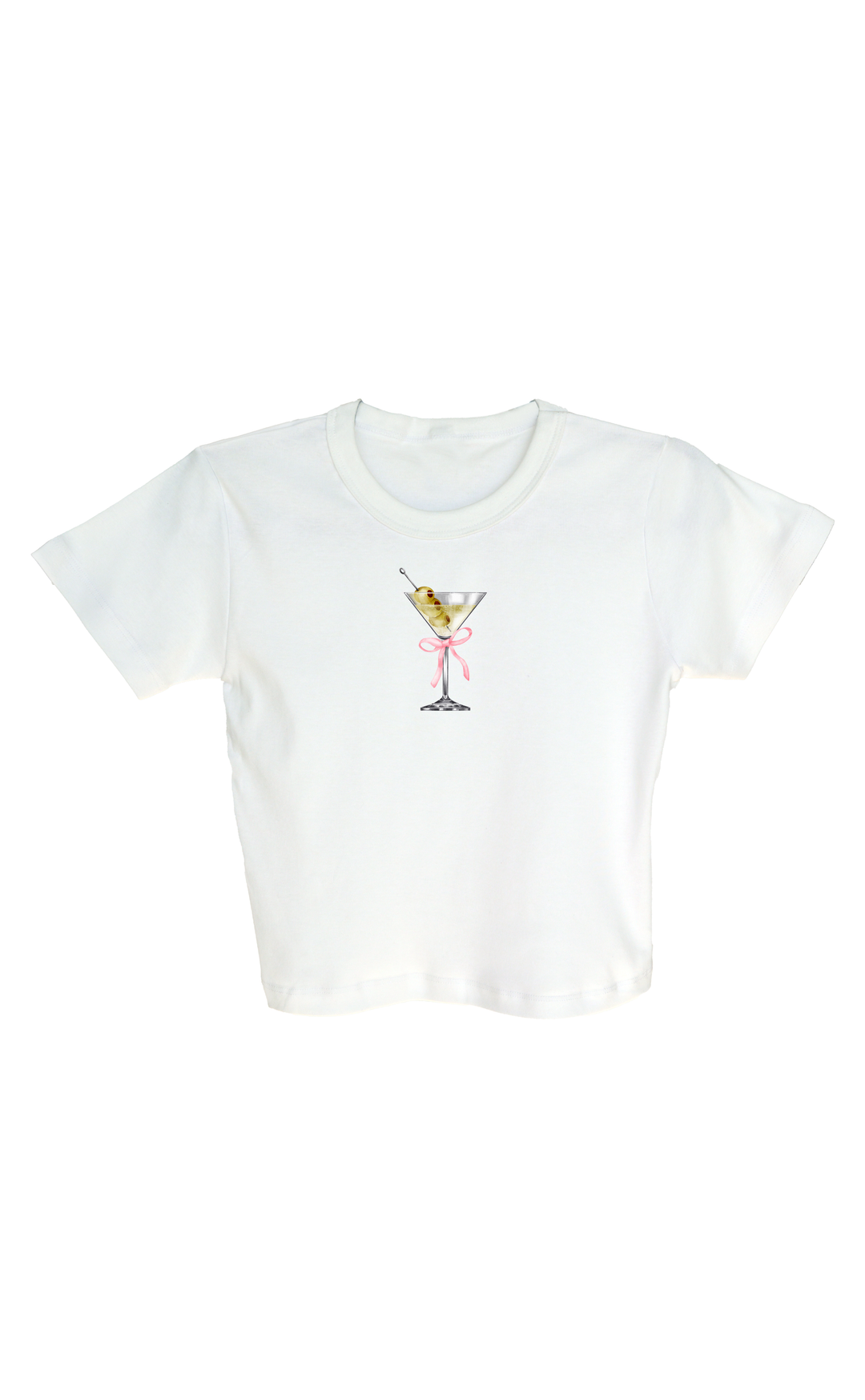 Dirty Martini with Pink Bow Baby Tee