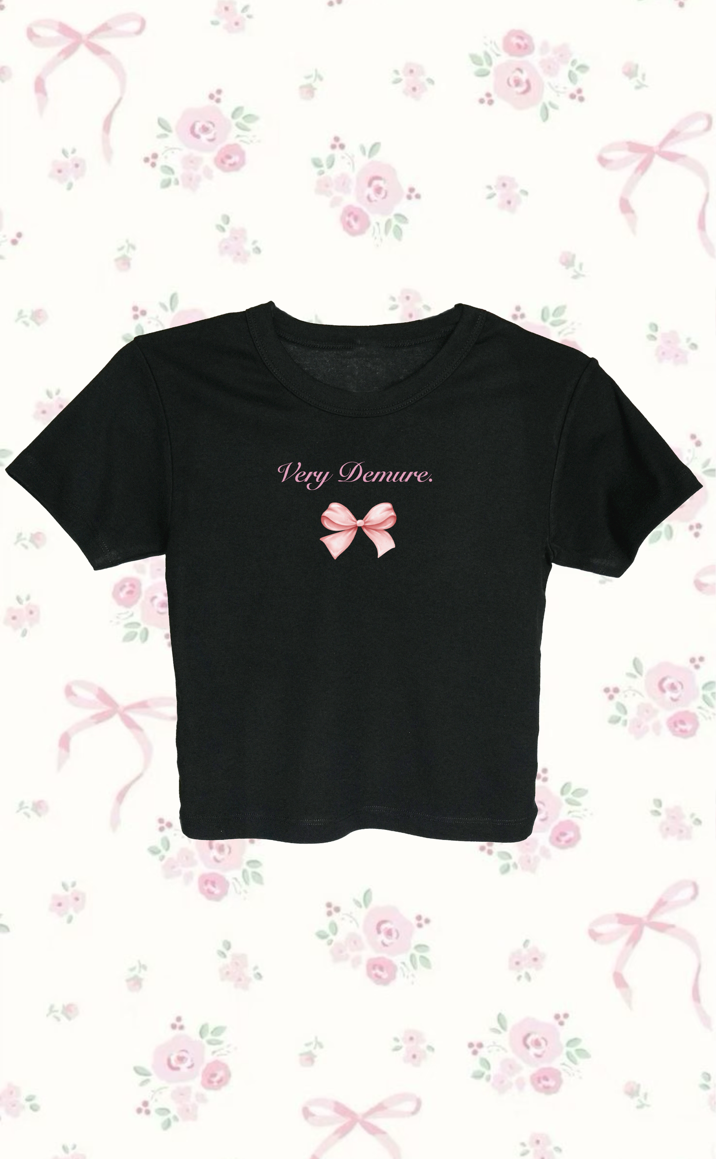 Very Demure Fitted Baby Tee