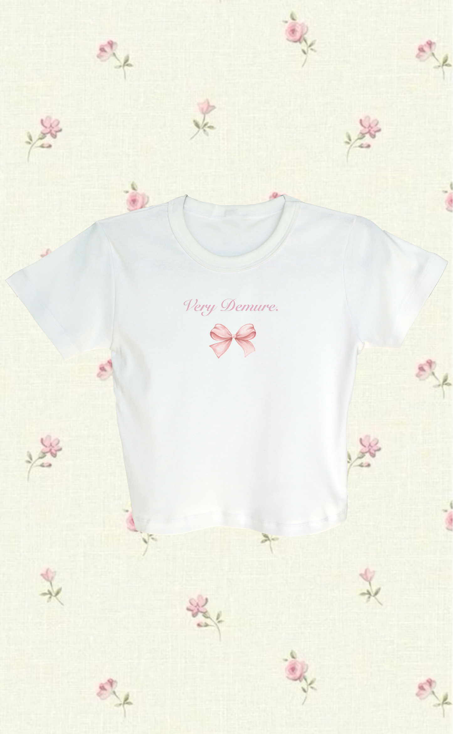 Very Demure Fitted Baby Tee