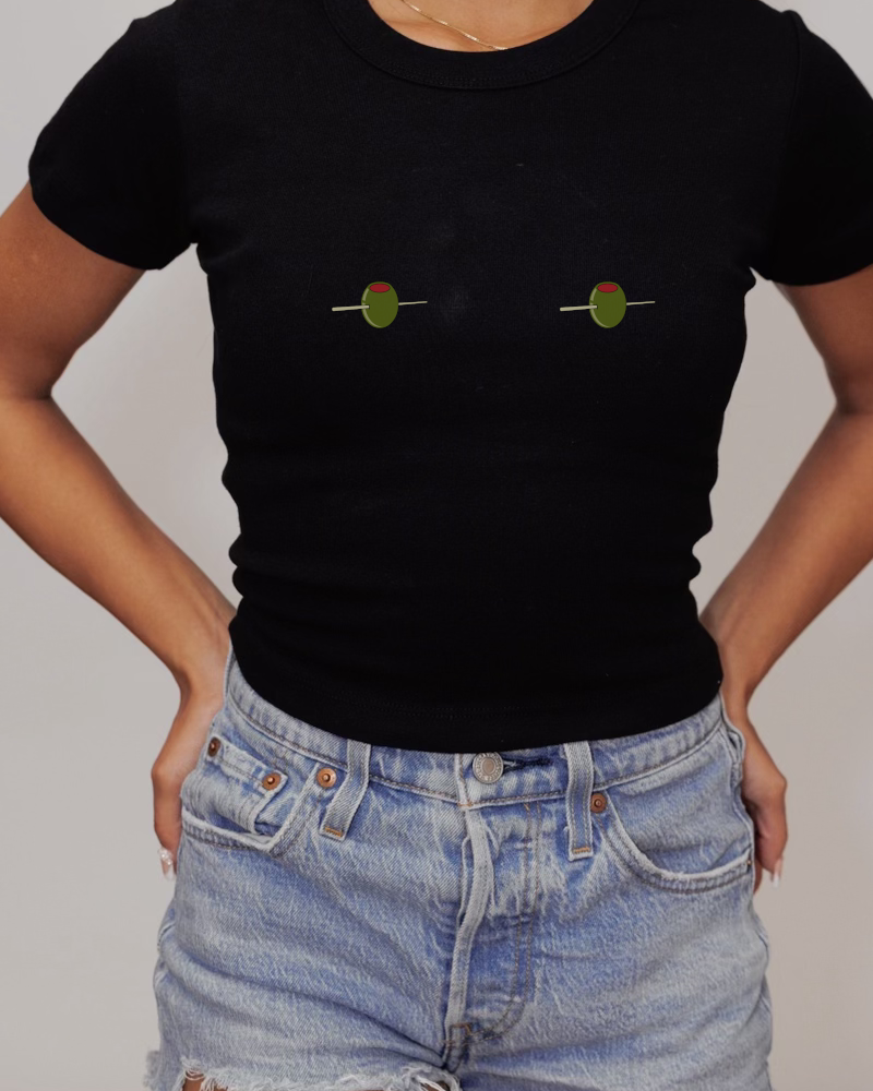 Green Olives Baby Tee