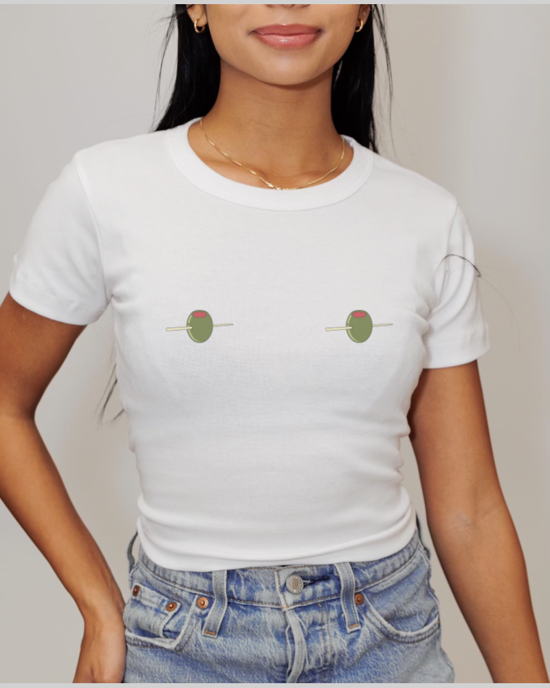 Green Olives Baby Tee